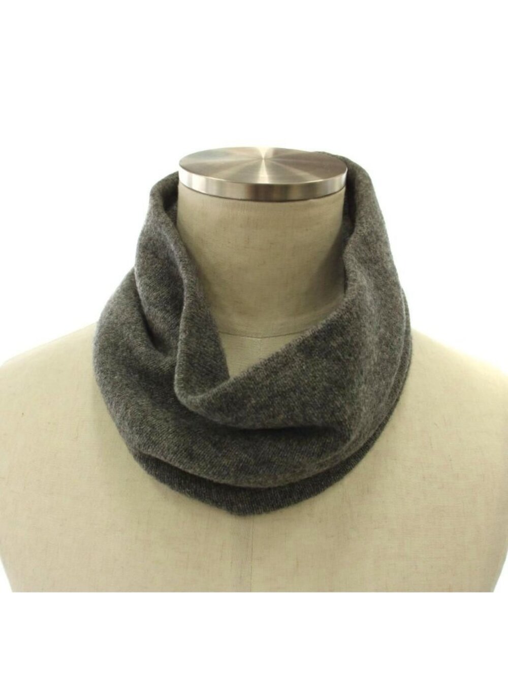 Dior Neck Warmer Knit Camel Gray Sweater